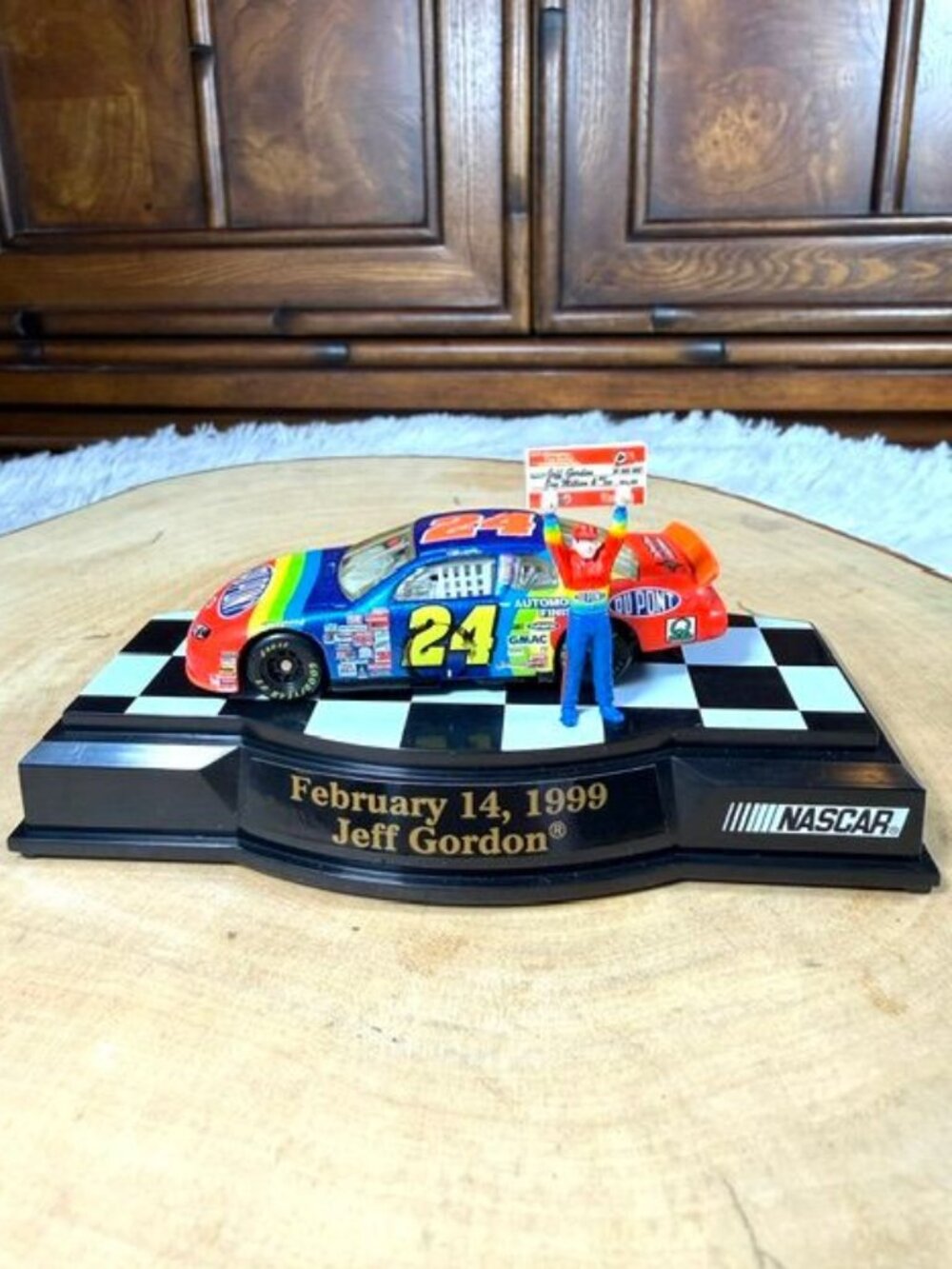 Vintage NASCAR Jeff Gordon February 14,1999 One Million Dollar Race Win Figurine